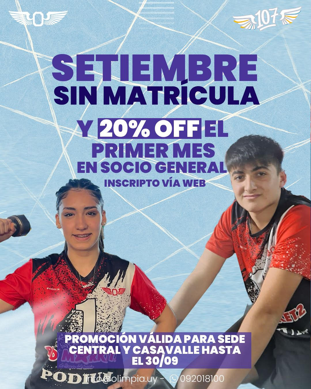 Promo Aniversario: asociate a Olimpia sin matrícula y con beneficios